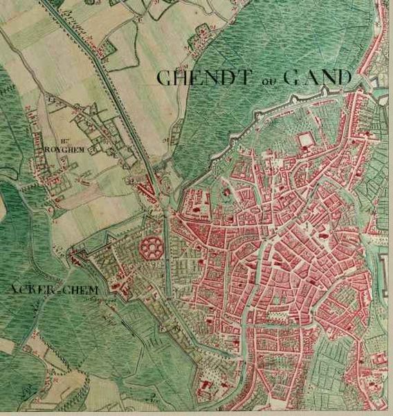 [Map of Ghent in 1775]